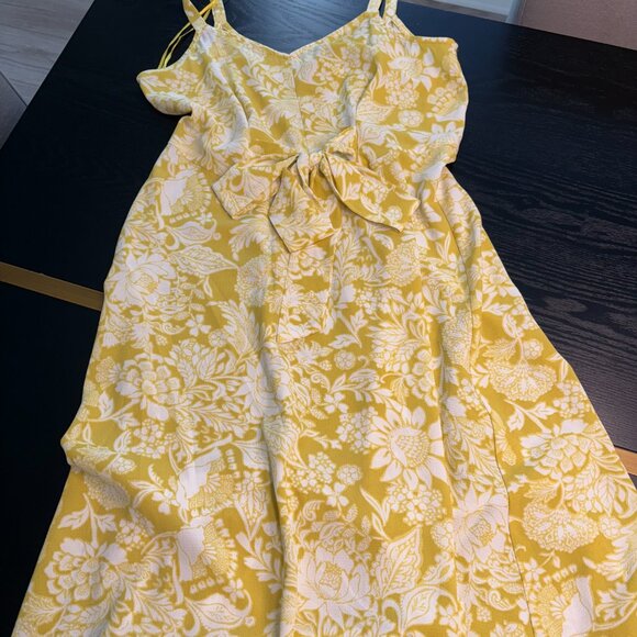 MSK Maxi Sundress Size Small Yellow EUC - Picture 2 of 9
